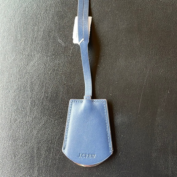 J Crew leather handbag charm accessory mirror NWT - Picture 1 of 6